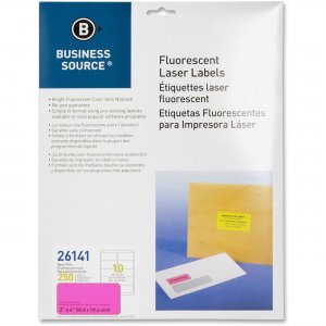 Business Source 26141 Fluorescent Laser Label
