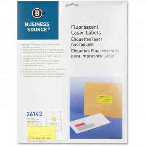 Business Source 26143 Fluorescent Laser Label