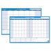 At-A-Glance AAGPM23328 30/60-Day Undated Horizontal Erasable Wall Planner, 36 x 24, White/Blue