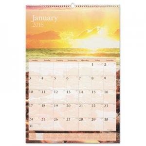At-A-Glance AAGDMW20128 Scenic Monthly Wall Calendar, 15 1/2 x 22 3/4, 2016