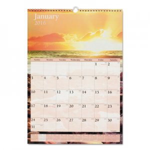 At-A-Glance AAGDMW20028 Scenic Monthly Wall Calendar, 12 x 17, 2016