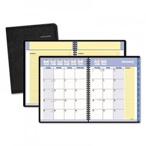 At-A-Glance AAG760805 QuickNotes Monthly Planner, 6 7/8 x 8 3/4, Black, 2016