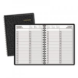 At-A-Glance AAG7022205 Two-Person Group Daily Appointment Book, 8 x 10 7/8, Black, 2016