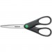 Westcott ACM44218 KleenEarth Scissors, Pointed Tip, 7" Long, 2.75" Cut Length, Black Straight Handle
