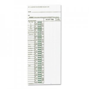 Acroprint ACP096103080 Time Card for Model ATT310 Electronic Totalizing Time Recorder, Weekly, 200/Pack