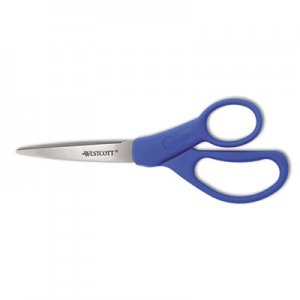 Westcott ACM43217 Preferred Line Stainless Steel Scissors, 7" Long, Blue