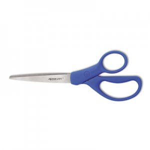 Westcott ACM41218 Preferred Line Stainless Steel Scissors, 8" Long, Blue
