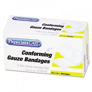 PhysiciansCare by First Aid Only FAO51018 First Aid Conforming Gauze Bandage, 4" wide