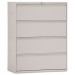 Alera LF4254LG Four-Drawer Lateral File Cabinet, 42w x 19-1/4d x 54h, Light Gray