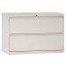 Alera LF4229LG Two-Drawer Lateral File Cabinet, 42w x 19-1/4d x 29h, Light Gray