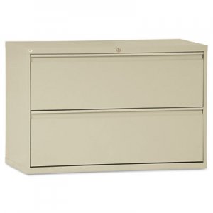 Alera LF4229PY Two-Drawer Lateral File Cabinet, 42w x 19-1/4d x 29h, Putty