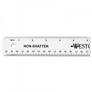 Westcott 13862 12" Shatterproof Ruler
