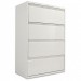 Alera LF3654LG Four-Drawer Lateral File Cabinet, 36w x 19-1/4d x 54h, Light Gray