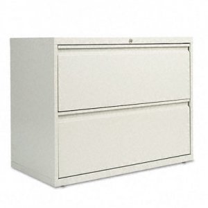 Alera LF3629LG Two-Drawer Lateral File Cabinet, 36w x 19-1/4d x 29h, Light Gray