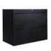 Alera LF3629BL Two-Drawer Lateral File Cabinet, 36w x 19-1/4d x 29h, Black