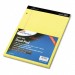 Ampad 20246 Evidence Dual Rule Narrow/Margin Pad, 8-1/2 x 11-3/4, Canary, 100 Sheets