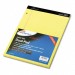 Ampad 20246 Evidence Dual Rule Narrow/Margin Pad, 8-1/2 x 11-3/4, Canary, 100 Sheets