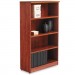 Alera ALEVA635632MC Valencia Series Bookcase, Four-Shelf, 31 3/4w x 14d x 55h, Medium Cherry