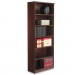 Alera ALEVA638232MY Valencia Series Bookcase, Six-Shelf, 31 3/4w x 14d x 80 3/8h, Mahogany