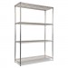 Alera ALESW504818SR NSF Certified Industrial 4-Shelf Wire Shelving Kit, 48w x 18d x 72h, Silver