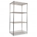 Alera ALESW503624SR NSF Certified Industrial 4-Shelf Wire Shelving Kit, 36w x 24d x 72h, Silver