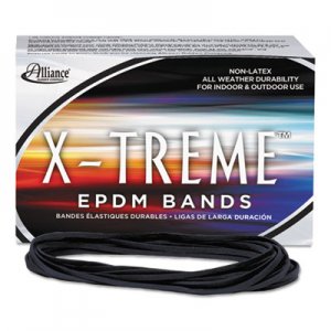 Alliance 02004 X-treme File Bands, 117B, 7 x 1/8, Black, Approx. 175 Bands/1lb Box