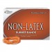 Alliance 37196 Non-Latex Rubber Bands, Sz. 19, Orange, 3-1/2 x 1/16, 1440 Bands/1lb Box