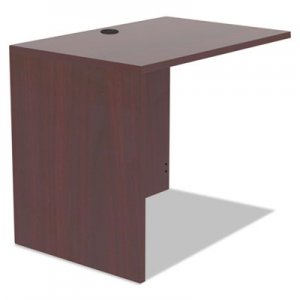 Alera ALEVA353624MY Valencia Series Reversible Return/Bridge Shell, 35w x 23 5/8d, Mahogany