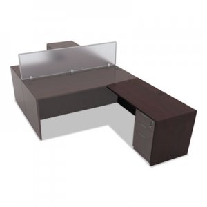 Alera ALEVA354824MY Valencia Series Reversible Return/Bridge Shell,47 1/4w x 23 5/8d, Mahogany