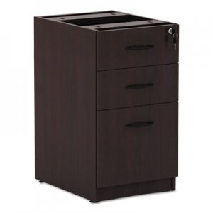 Alera ALEVA532822MY Valencia Box/Box/File Full Pedestal, 15 5/8w x 20 1/2d x 28 1/2h, Mahogany