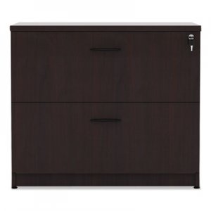 Alera ALEVA513622MY Valencia Series Two Drawer Lateral File, 34w x 22 3/4d x 29 1/2h, Mahogany