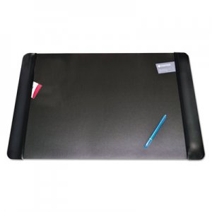 Artistic AOP413861 Executive Desk Pad with Antimicrobial Protection, Leather-Like Side Panels, 36 x 20, Black
