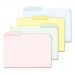 Pendaflex PFXC2113PASR Pastel Color File Folders, 1/3 Cut Top Tab, Letter, Assorted, 100/Box