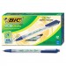 BIC CSEM11BE Ecolutions Clic Stic Ballpoint Retractable Pen, Blue Ink, 1mm, Medium, Dozen