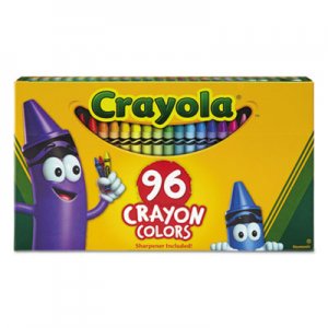 Crayola CYO520096 Classic Color Crayons in Flip-Top Pack with Sharpener, 96 Colors