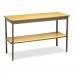 Barricks BRKUTS1848LQ Utility Table with Bottom Shelf, Rectangular, 48w x 18d x 30h, Oak/Brown