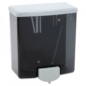 Bobrick BOB40 ClassicSeries Surface-Mounted Soap Dispenser, 40oz, Black/Gray