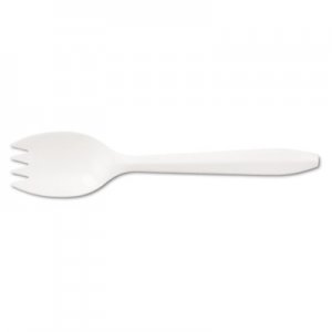 Boardwalk BWKSPORK Mediumweight Polypropylene Cutlery, , White, 1000/Carton