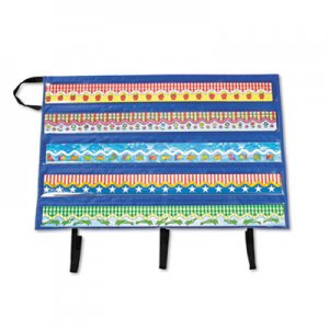 Carson-Dellosa Education CDPCD5652 Border Storage Pocket Chart, Blue/Clear, 41" x 24.5"