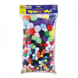 Creativity Street CKC818001 Pound of Poms Giant Bonus Pack, Assorted Colors, 1 lb/Pack