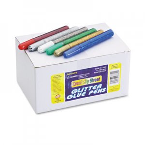 Chenille Kraft CKC338000 Glitter Glue Pens, Assorted, 10 cc Tube, 72/Pack
