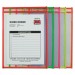 C-Line 43920 Stitched Shop Ticket Holder, Neon, Assorted 5 Colors, 75", 9 x 12, 10/PK