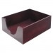Carver CVR08213 Double-Deep Hardwood Stackable Desk Trays, 1 Section, Letter Size Files, 10.13" x 12.63" x 5