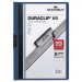 Durable 221407 Vinyl DuraClip Report Cover, Letter, Holds 60 Pages, Clear/Dark Blue