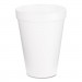Dart 12J16 Foam Drink Cups, 12oz, White, 1000/Carton