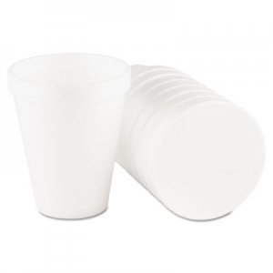 Dart DCC10J10 Foam Drink Cups, 10oz, White, 25/Bag