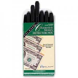 Dri-Mark DRI351R1 Smart Money Counterfeit Bill Detector Pen for Use w/U.S. Currency, Dozen