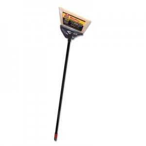 O-Cedar Commercial DVO91351CT MaxiPlus Professional Angle Broom, Polystyrene Bristles, 51" Handle, Black, 4/CT