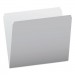 Pendaflex PFX152GRA Colored File Folders, Straight Tab, Letter Size, Gray/Light Gray, 100/Box