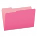 Pendaflex PFX15313PIN Colored File Folders, 1/3-Cut Tabs, Legal Size, Pink/Light Pink, 100/Box